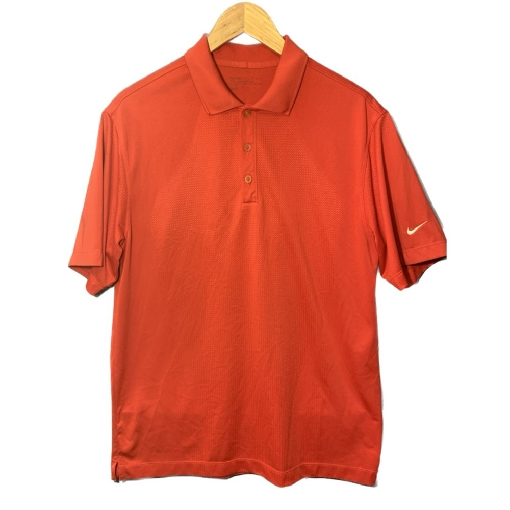 Nike Dri-Fit Red Polo Golf shirt Men's size medium